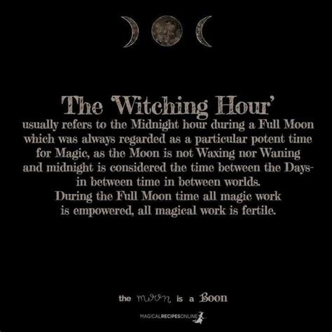 Enchanting name for the witching hour